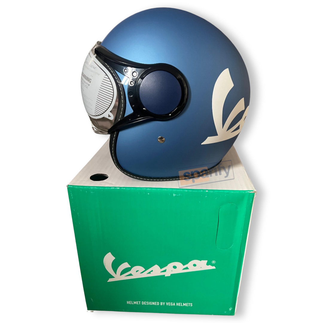 Vespa helmet blue 2025