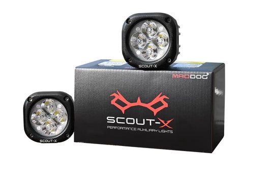 Maddog Scout X auxiliary lights with 18 months warranty