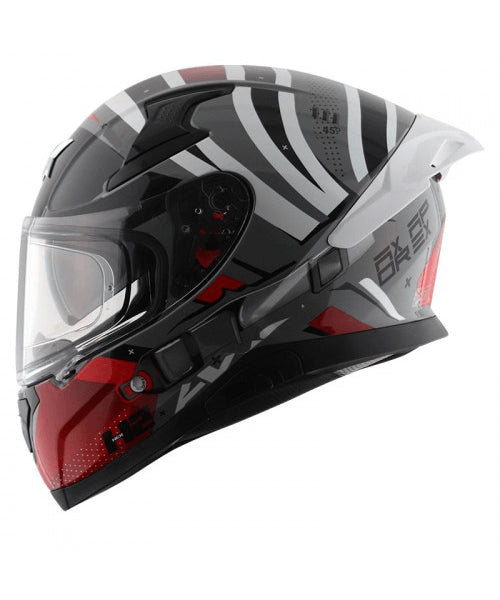 AXOR APEX HEX -2 COOL GREY RED HELMET