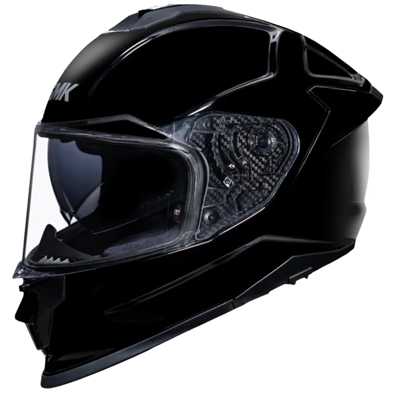 SMK Titan GL200 Black Helmet - Glossy Black