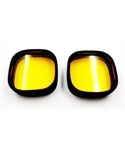 HJG 4 LED Square auxiliary lights Cover - Yellow ( pair )