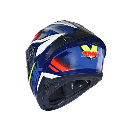 SMK Typhoon Thorn GL543 Blue Red White Helmet