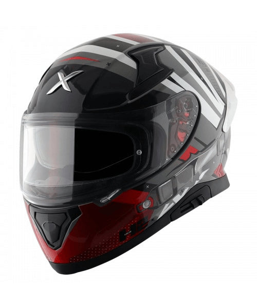 AXOR APEX HEX -2 COOL GREY RED HELMET