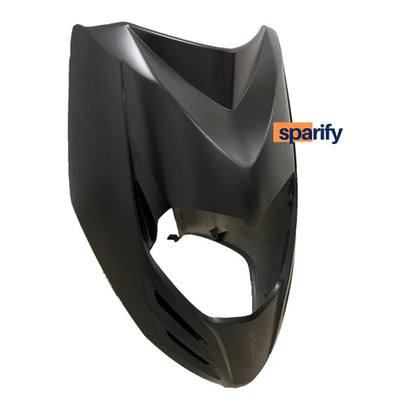 FRONT BODY KIT COMPLETE FOR APRILIA SR 125/150/160 - MATT BLACK ( DOUBLE CHAMBER TYPE )