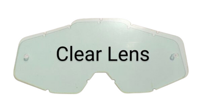 100% Goggles Full neon black plain tint - 1 YEAR WARRANTY