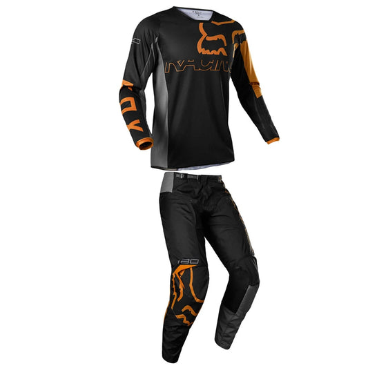 F.O.X Racing 180 SKEW JERSEY/PANTS BLACK/ORANGE  - S Size