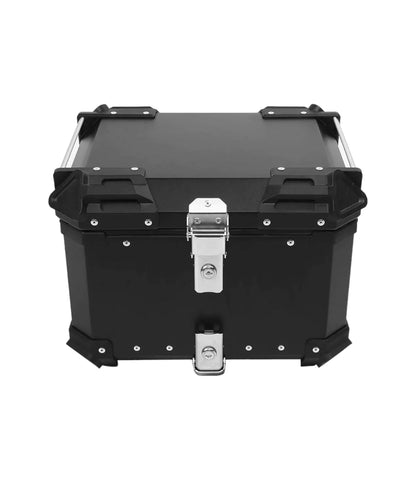 LGP Aluminium touring panniers with top box (38L+38L+45L= 121 liters) - Set of 2 - Black (COMBO)