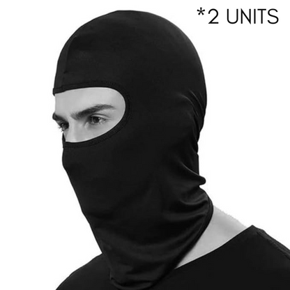 LGP Balaclava Face Mask 4 Way Stretch Quick Dry Sweat Absorbing Helmet Liner, Full Face Cover Protection Black