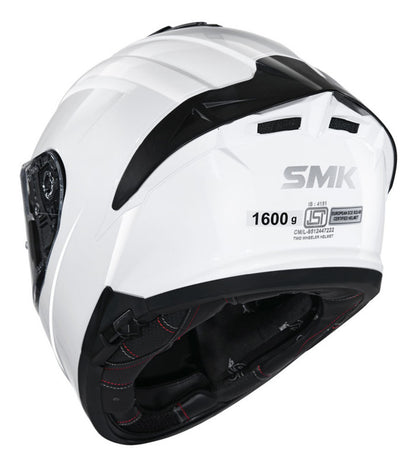 SMK Typhoon Gloss White (GL100) Helmet