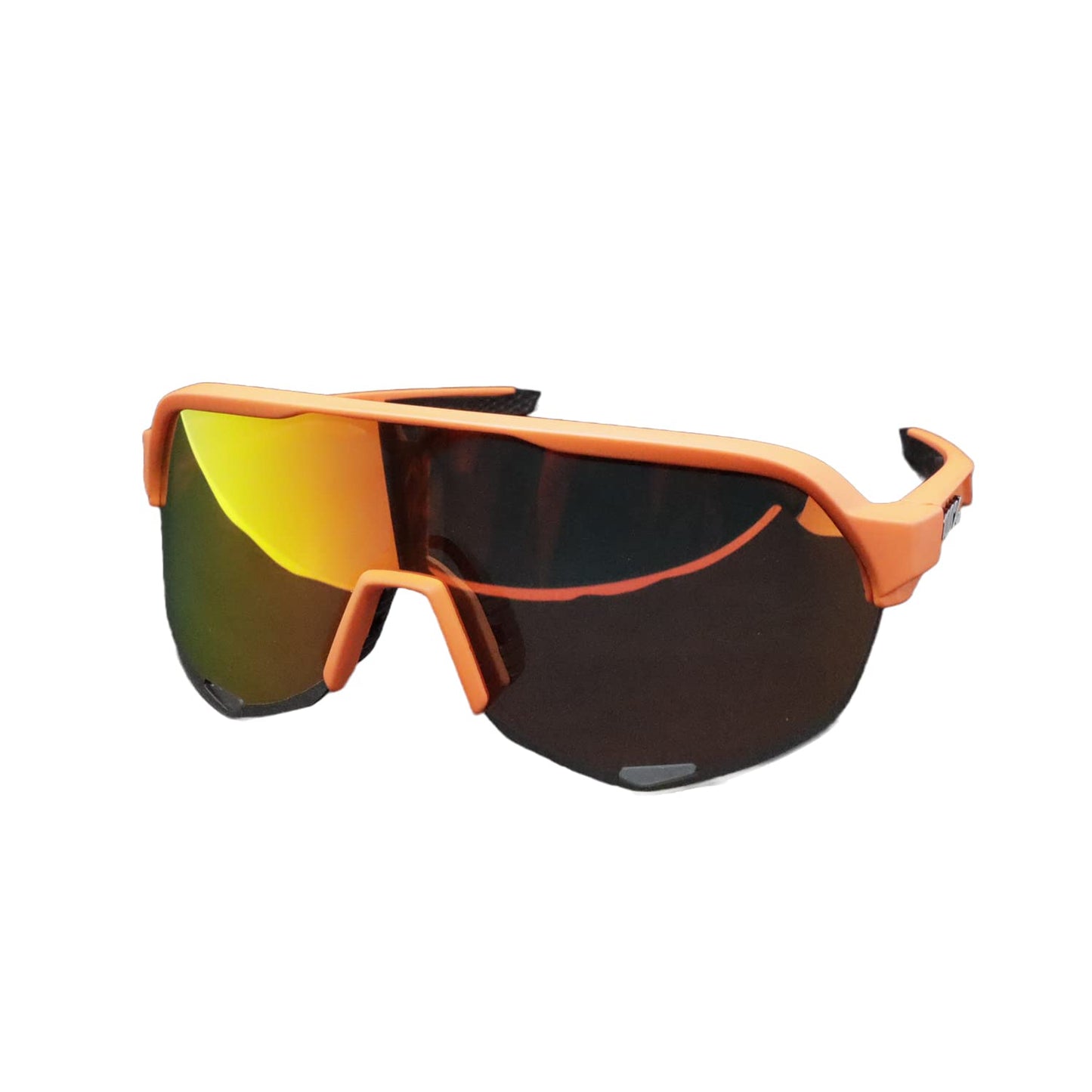 100% Aerocraft performance sunglass - Sport and Cycling Eyewear include Extra 2 Lens (Shades Red) - 1 YEAR WARRANTY