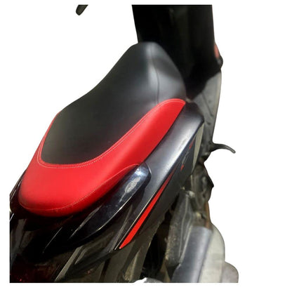 Aprilia SR 150/160 Leather Finish Seat Cover (Back w Red)