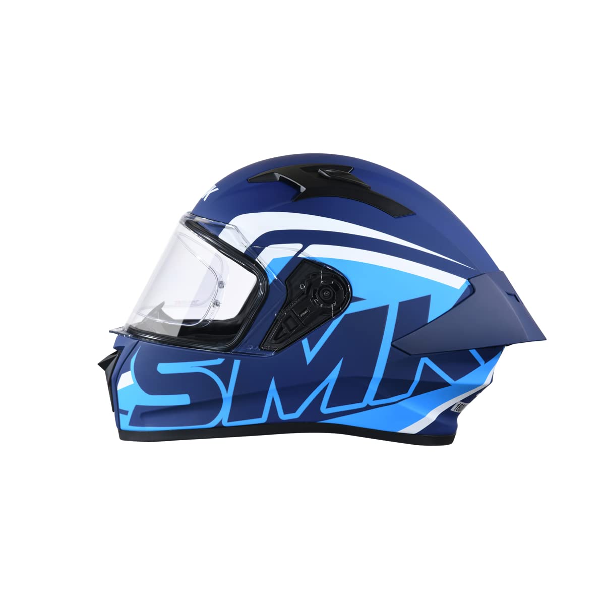 SMK Stellar Sports Stage Full Face Helmet with Pinlock Fited (Ma551)- Matt Blue