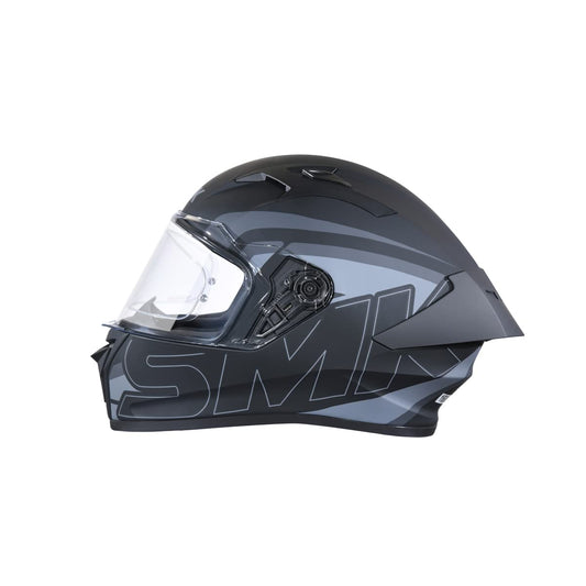 SMK Stellar Sports Stage Full Face Helmet with Pinlock Fited (Ma262)- MattBlack