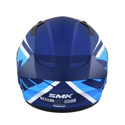 SMK Stellar Sports Stage Full Face Helmet with Pinlock Fited (Ma551)- Matt Blue