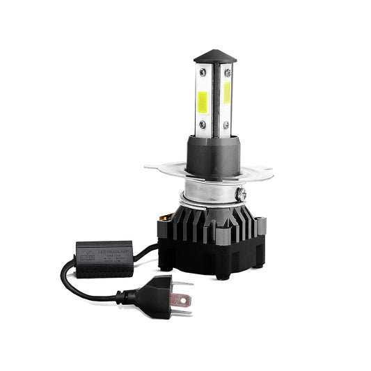 Headlamp bulb LED with cooling fan by SUPER (headlight bulb) for all motorcycle , scooter and cars