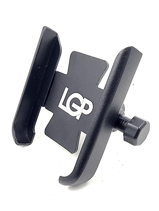 LGP Metal CNC Mobile Phone Holder Handlebar Mount Stand 360 Degree Rotational (WITHOUT CHARGER)