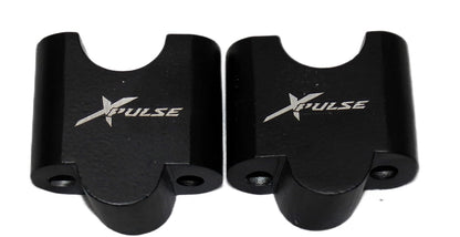 Hero Xpulse 200 Handlebar Riser / Handlebar Height Raiser Clamps - BLACK