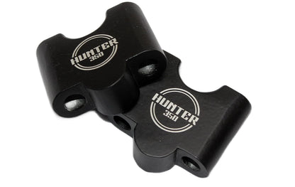 RE Hunter 350 Handlebar Riser / Handlebar Height Raiser Clamps - BLACK