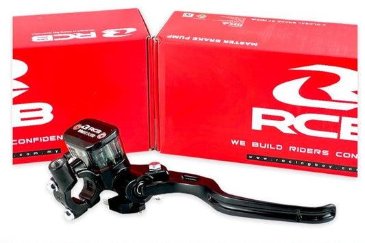 RCB E3 Series Master Brake Pump 12.7 MM RH Master Cylinder 01BP010B ( BLACK ) - right side