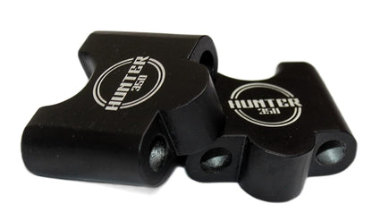 RE Hunter 350 Handlebar Riser / Handlebar Height Raiser Clamps - BLACK