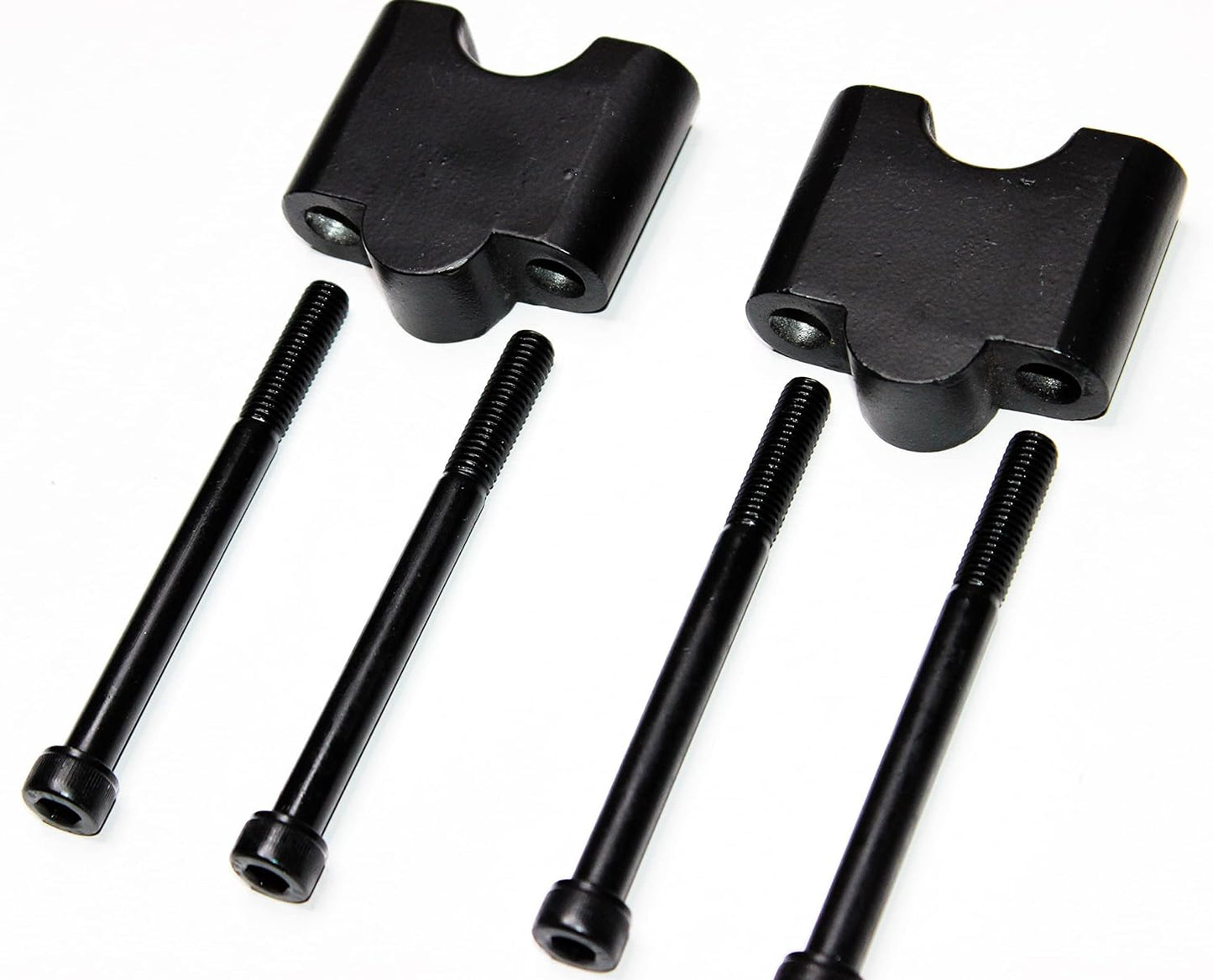 RE Himalayan 411 Handlebar Riser / Handlebar Height Raiser Clamps - BLACK