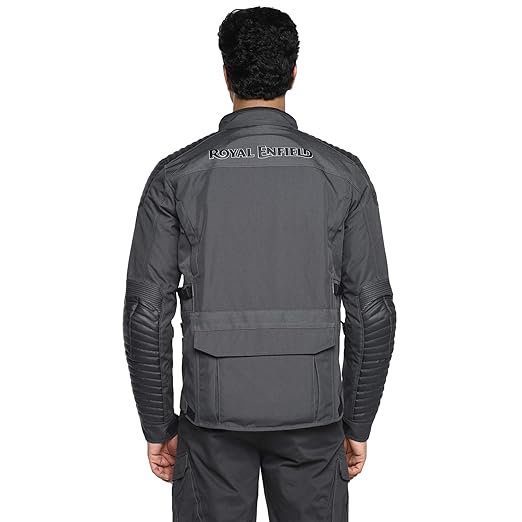 Royal Enfield Khardungla V2 Riding Jacket Grey S CE Level 2 certified armour at shoulders and elbows