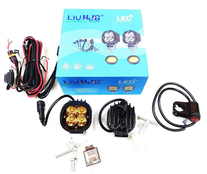 LIU HJG 4 LED Minicree 40W With wiring harness & Switch ( pair)