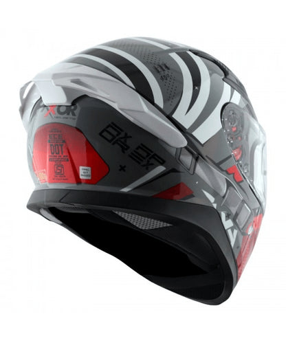 AXOR APEX HEX -2 COOL GREY RED HELMET