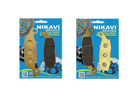 Front Sintered Brake Disc Pad for Kawasaki Ninja 650 (Set of 4)  NIKAVI GDP10_GDP11