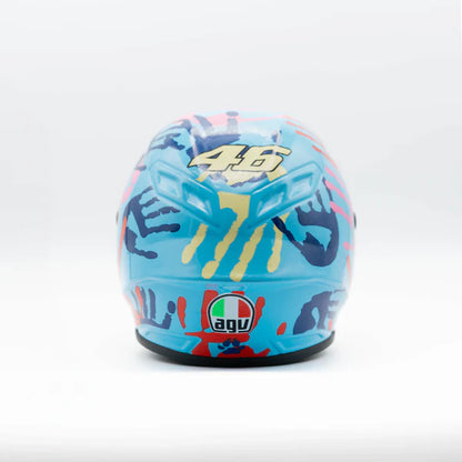 AGV K1 | Blue Palms Edition Creative Motorcycle Collectible Miniature helmet