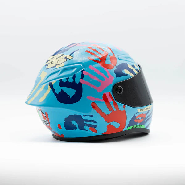 AGV K1 | Blue Palms Edition Creative Motorcycle Collectible Miniature helmet