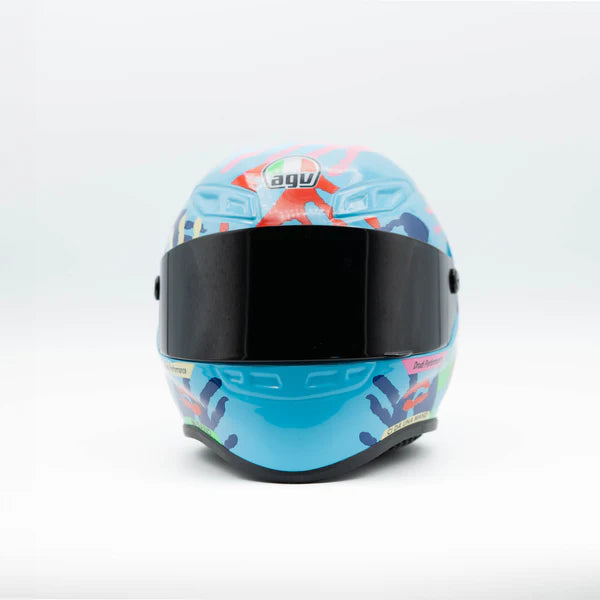 AGV K1 | Blue Palms Edition Creative Motorcycle Collectible Miniature helmet