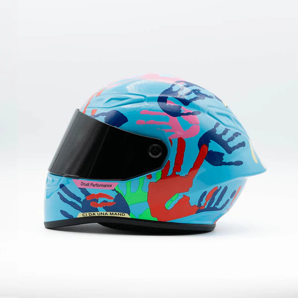 AGV K1 | Blue Palms Edition Creative Motorcycle Collectible Miniature helmet