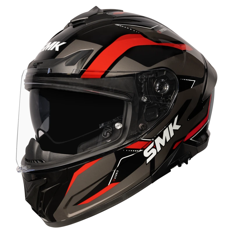 SMK TYPHOON AZONIX GL263 GLOSSY FULL FACE-DOT CERTIFIED HELMET