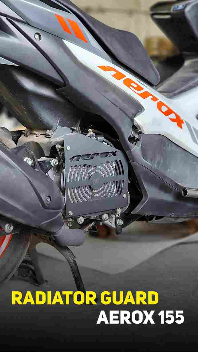 COMBO 1 AEROX 155 RADIATOR GUARD + FOOTREST – HT EXHAUST