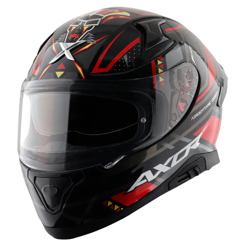 AXOR APEX TIKKI TIKKI  BLACK RED HELMET