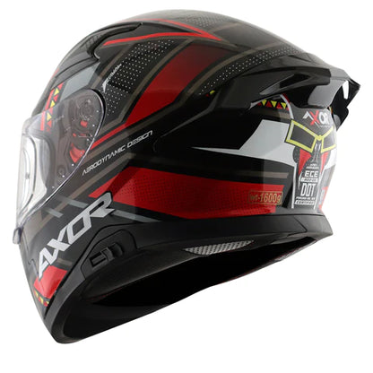 AXOR APEX TIKKI TIKKI  BLACK RED HELMET