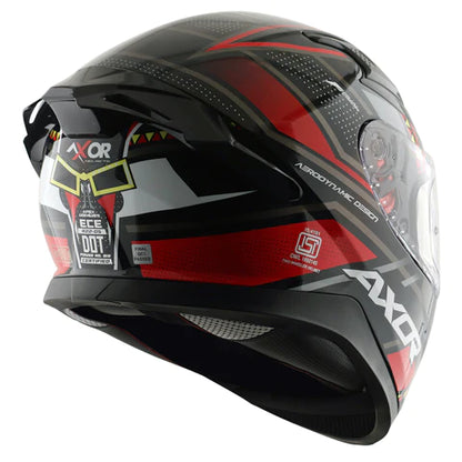 AXOR APEX TIKKI TIKKI  BLACK RED HELMET