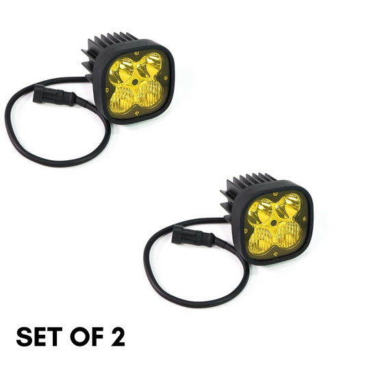 LIU HJG 60W Cree spread and spot Fog light (Set of 2) with yellow filter cap - ( ORIGINAL)