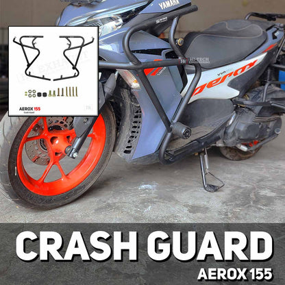 AEROX 155 Crash Guard with Metal Slider SB 712 – Ht exhaust