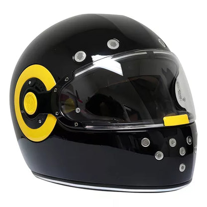 SMK Retro GL 240 Motorbike Helmet  ( Gloss Black)