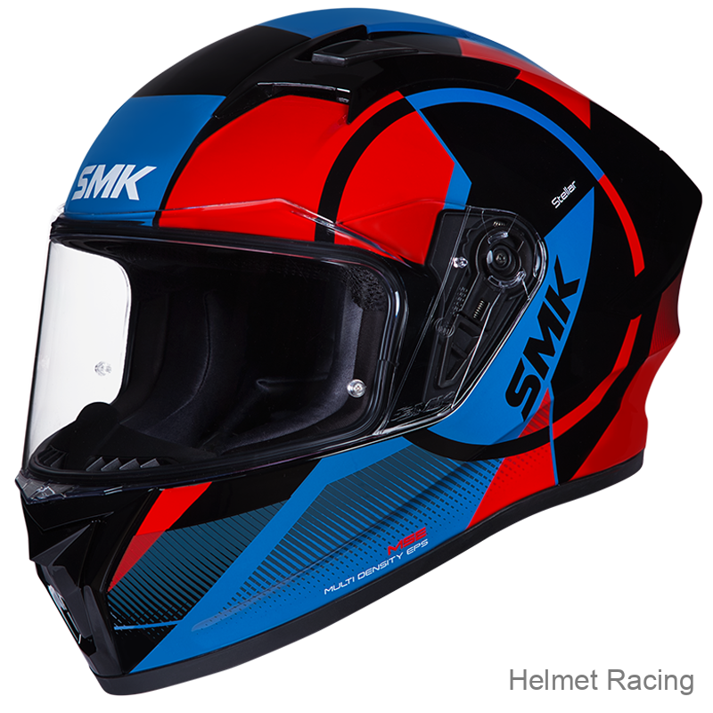 SMK STELLAR FARO GL236 WITH EXTENDED VISOR GRAPHICS FULL FACE HELMET