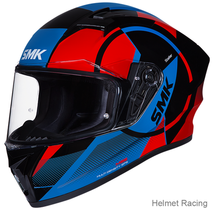 SMK STELLAR FARO GL236 WITH EXTENDED VISOR GRAPHICS FULL FACE HELMET