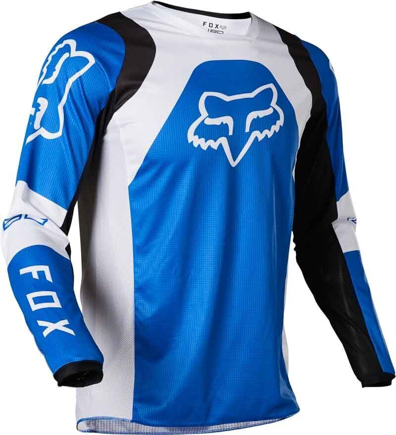 F.O.X Racing 2022 Youth 180 Lux Motocross Jersey & Pants Blue Kit - XL SIZE