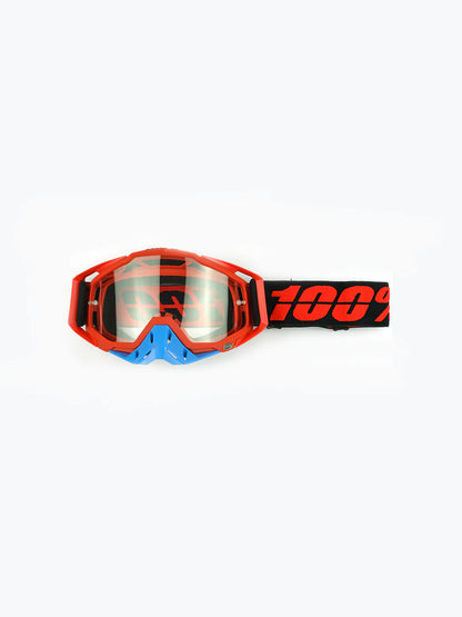 100% MX Goggles Red Blue Plain Tint - 1 year warranty