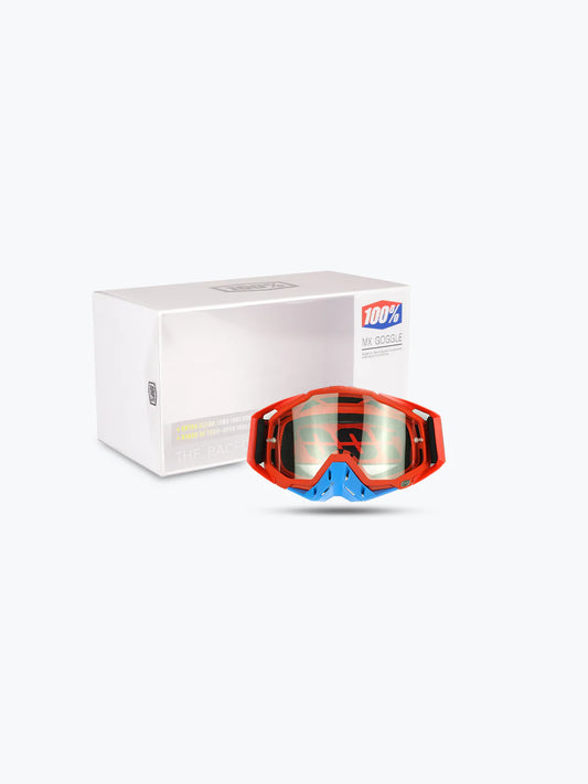 100% MX Goggles Red Blue Plain Tint - 1 year warranty