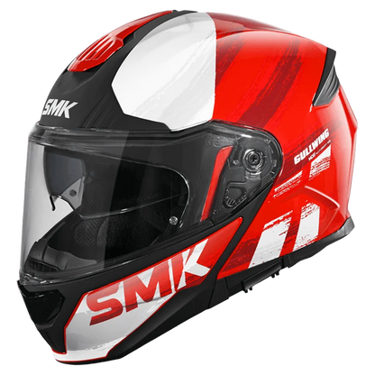 SMK Gullwing Tourleader Red Grey Gloss (GL363) Helmet