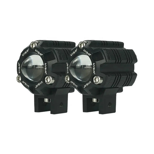 LIU HJG Mini Driving Fog Light for All Motorcycle with wiring harness /Scooter/Jeep  (20w*2) heavy