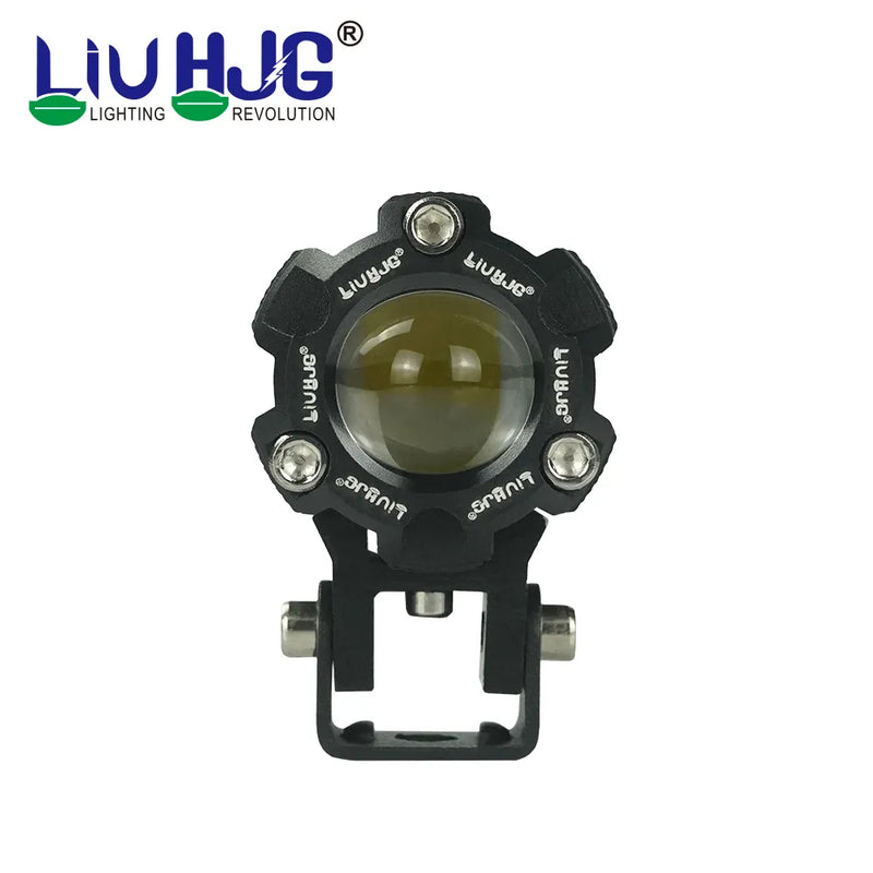 LIU HJG Mini Driving Fog Light for All Motorcycle with wiring harness /Scooter/Jeep  (20w*2) heavy