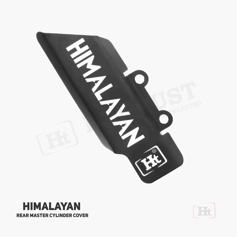HIMALAYAN Rear master cylinder cover Stainless steel Black matt – style-2